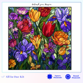 Stained Glass Jewel Tone Garden