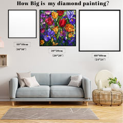 Stained Glass Jewel Tone Garden