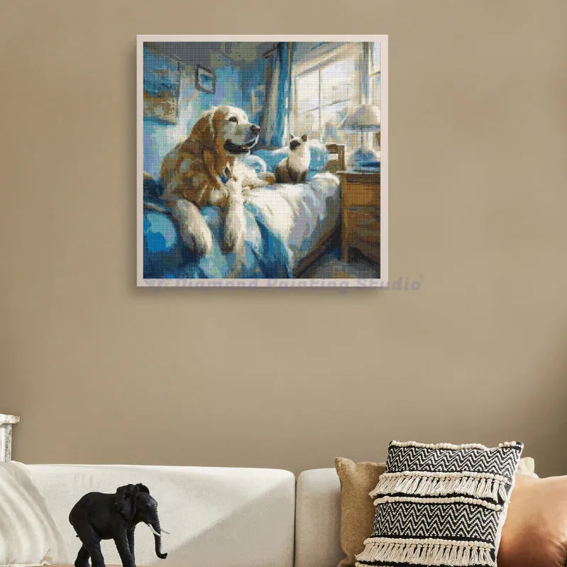 Dog & Cat Peaceful Moment