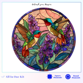 Stained Glass Hummingbird Dream
