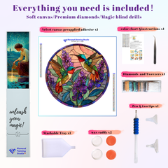 Stained Glass Hummingbird Dream