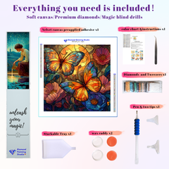 Stained Glass Butterfly Transformation