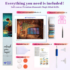 A-Frame Christmas Starlight Cabin