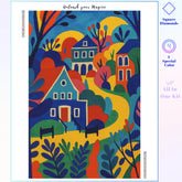 Abstract Mountain Village