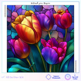 Colorful Tulips in Bloom