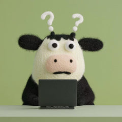 Confused Cow At Work
