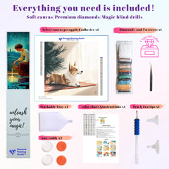 Cozy Christmas Corgi Friend