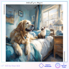 Dog & Cat Peaceful Moment