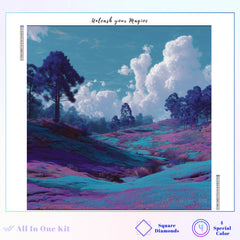 Ethereal Purple Landscape Dream