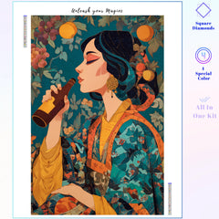 Exotic Kimono Refreshment Portrait