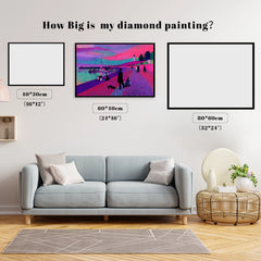 Fuchsia Coastal Promenade Sunset