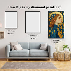 Golden Serenity Woman Portrait