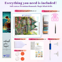 Green Victorian Flower Cottage