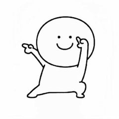 Simple cartoon-style image of the happy stickman character waving. This reference image shows the final diamond art result in a clean, minimal aesthetic that suits fun-loving individuals or those who prefer easygoing, humorous art pieces. The small scale makes it perfect for relaxed evenings or as a novelty decor idea.