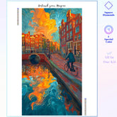 Impasto Canal Sunset Cyclist