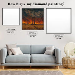 Impasto Sunset Gate Wheatfield