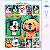 Joyful Doodle Dog Faces