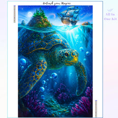 Ocean Turtle & Coral Reef
