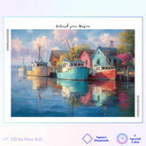 Peaceful Lakeside Cabin Reflection