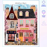 Pink Cartoon Drawing Shop