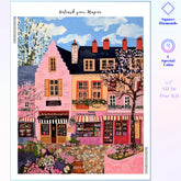 Pink Row House Spring Bloom