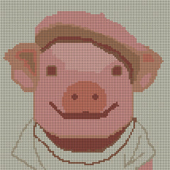Pink Beret Pig
