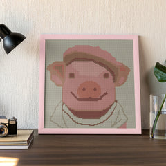 Pink Beret Pig