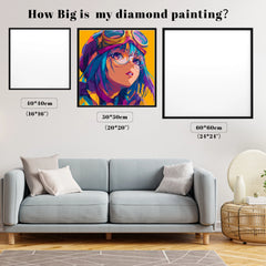 Pop Art Racer Girl Portrait