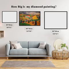 Post-Impressionist Village Gathering