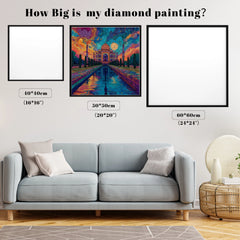 Psychedelic Taj Mahal Reflection