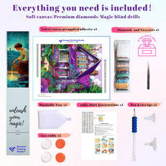 Purple Whimsical Cottage Bloom