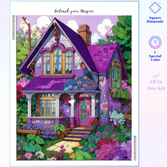 Purple Whimsical Cottage Bloom