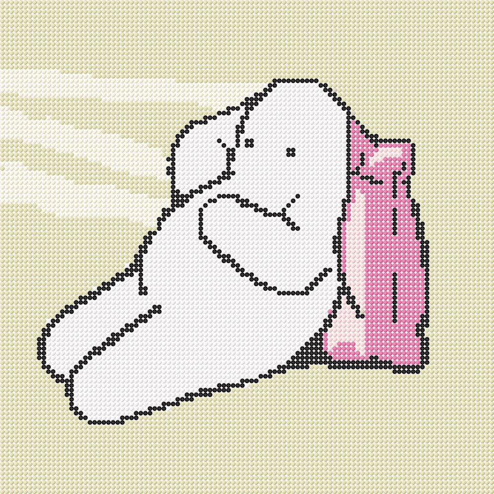 Relax Mode diamond painting shown in progress with cozy lighting, great for unwinding after a long day.