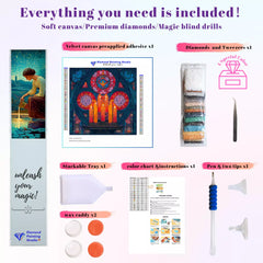 Stained Glass Sanctuary Candles