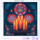 Stained Glass Sanctuary Candles