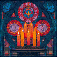 Stained Glass Sanctuary Candles