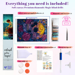 Stained Glass Skull & Roses