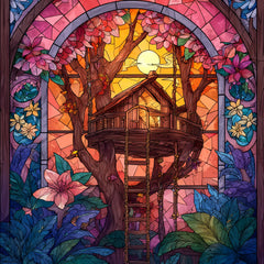Stained Glass Treehouse Dreams