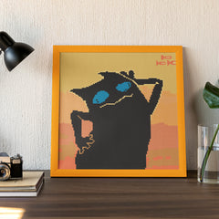 Diamond painting with a fierce, fashionable animal character — great for quirky DIY lovers and fun gifts with personality.