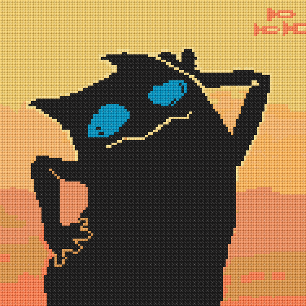 Charming and sassy diamond painting featuring a stylish animal character with attitude — perfect for DIY beginners and bold personality décor.