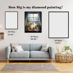 Winter Window Candle Glow