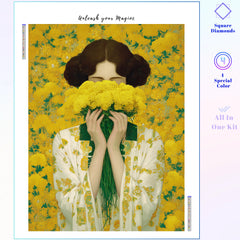 Yellow Flower Serenity Portrait