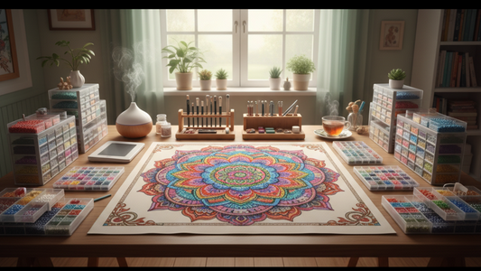 How to Organize a Comfortable Large Diamond Painting Workspace at Home: The Ultimate Guide