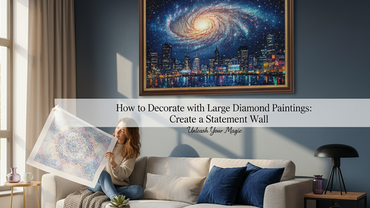 How to Decorate with Large Diamond Paintings: Create a Statement Wall
