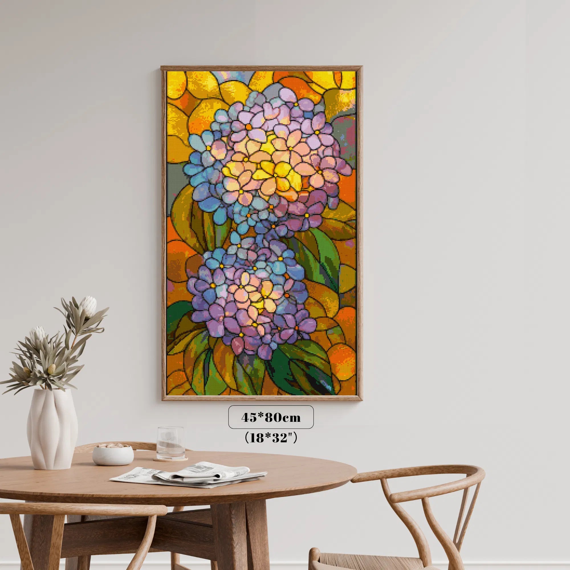 Stained Glass Hydrangea Bouquet