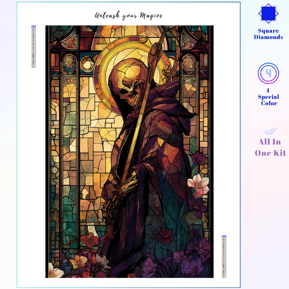 Stained Glass Angel of Death