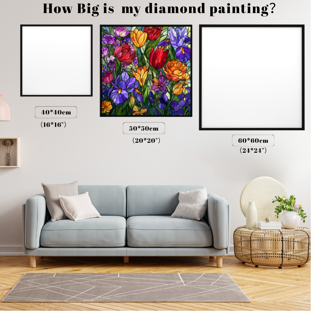 Stained Glass Jewel Tone Garden