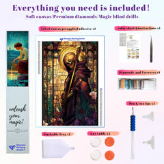 Stained Glass Angel of Death