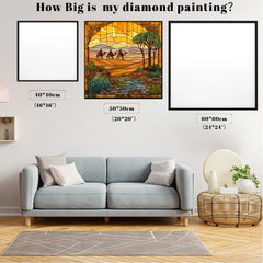 Stained Glass Sunset Camping