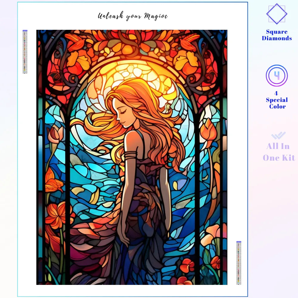 Stained Glass :The Sunlit Freedom